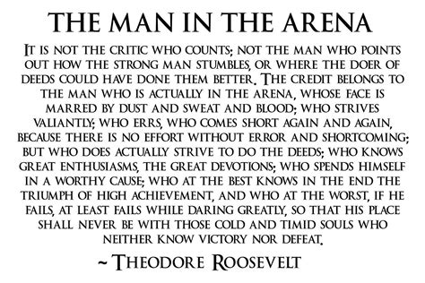 the man in the arena quote.